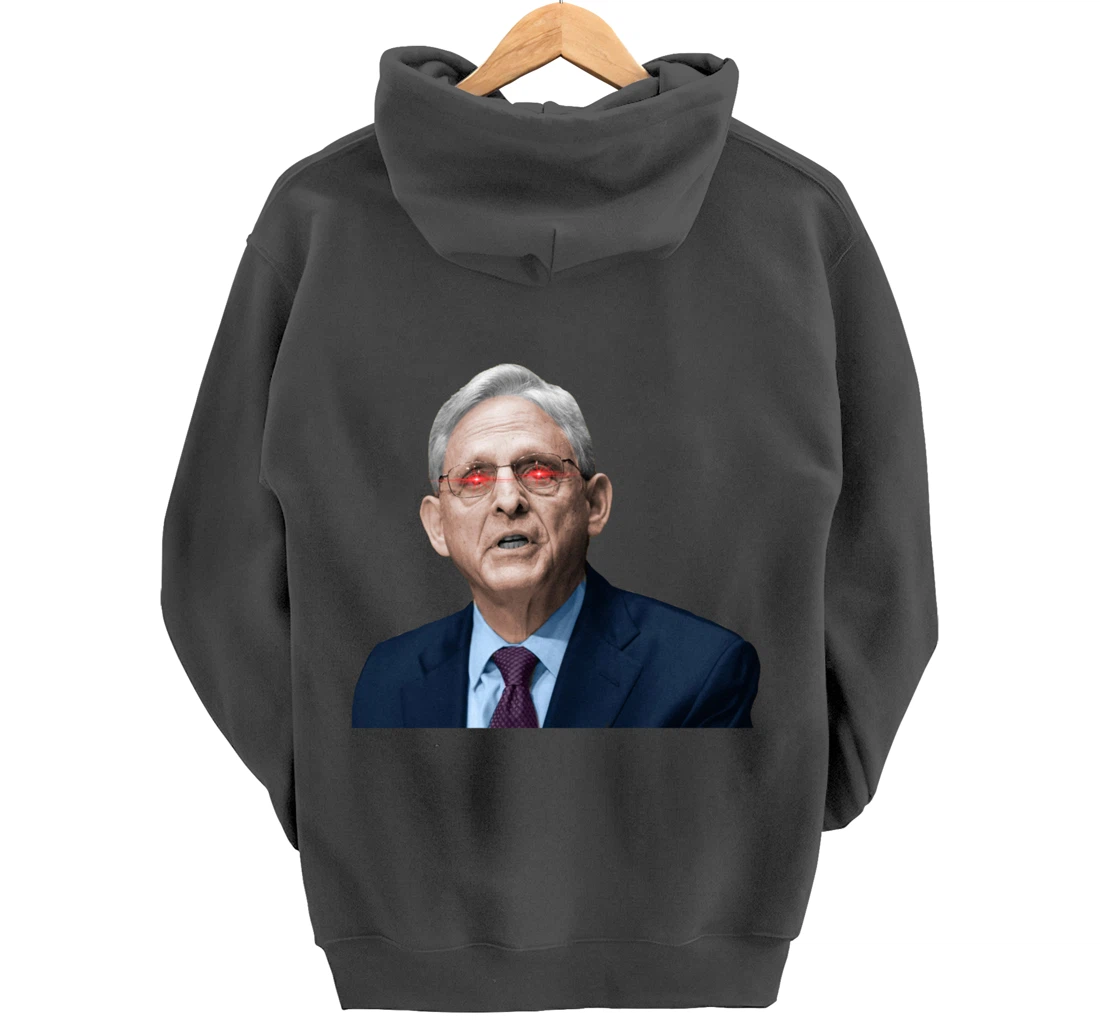 NO ONE IS ABOVE THE LAW Merrick Garland DOJ Anti-Trump Meme Pullover Hoodie