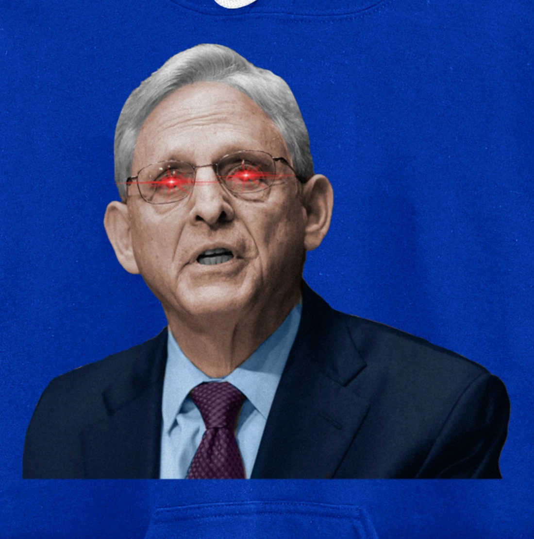 NO ONE IS ABOVE THE LAW Merrick Garland DOJ Anti-Trump Meme Pullover Hoodie