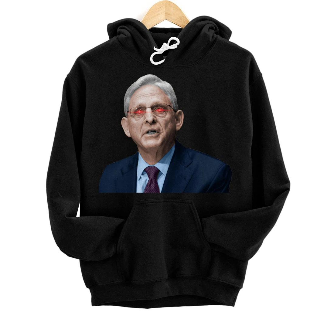 NO ONE IS ABOVE THE LAW Merrick Garland DOJ Anti-Trump Meme Pullover Hoodie