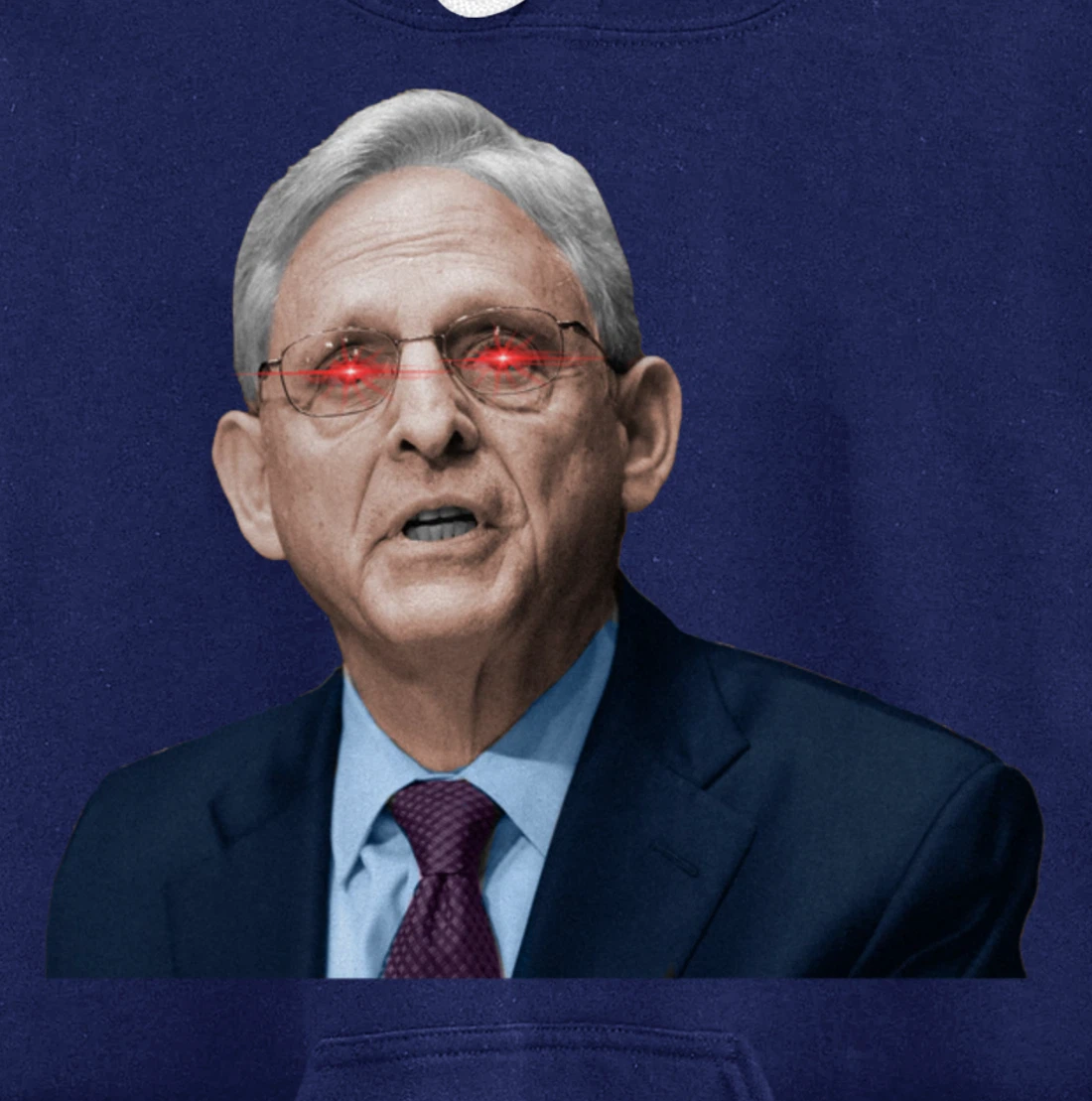 NO ONE IS ABOVE THE LAW Merrick Garland DOJ Anti-Trump Meme Pullover Hoodie