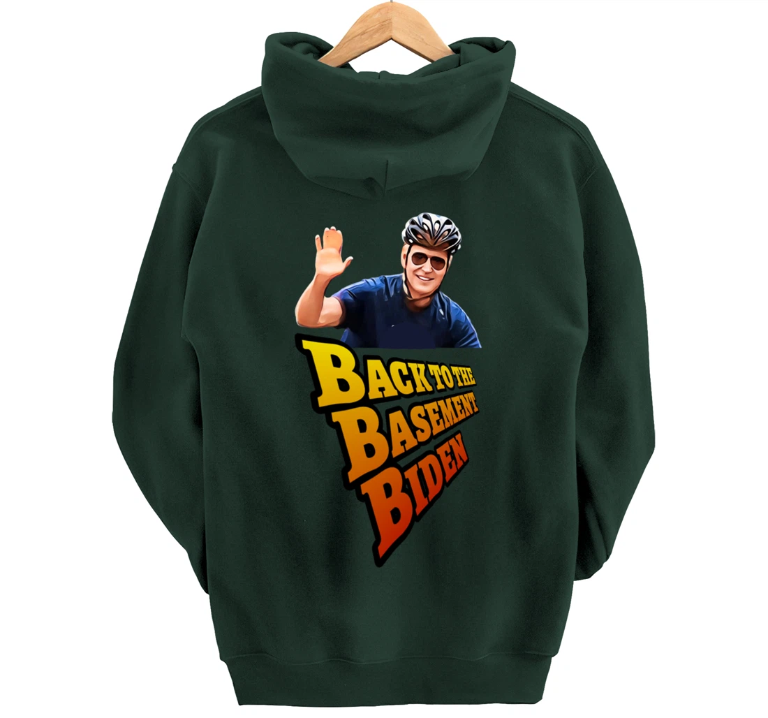 Back to the Basement Biden Trump Bicycle Patriot Republican Pullover Hoodie