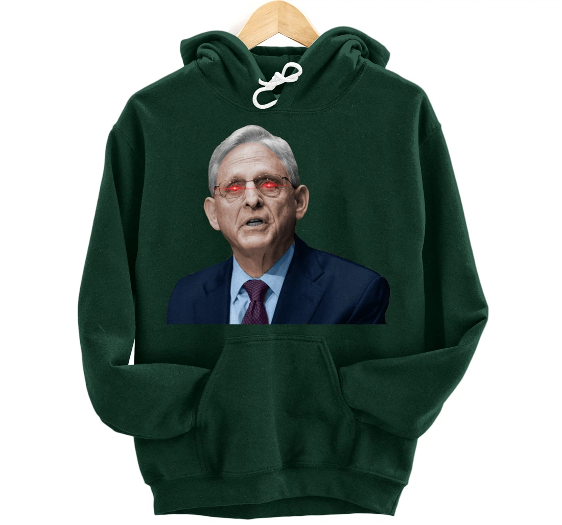NO ONE IS ABOVE THE LAW Merrick Garland DOJ Anti-Trump Meme Pullover Hoodie