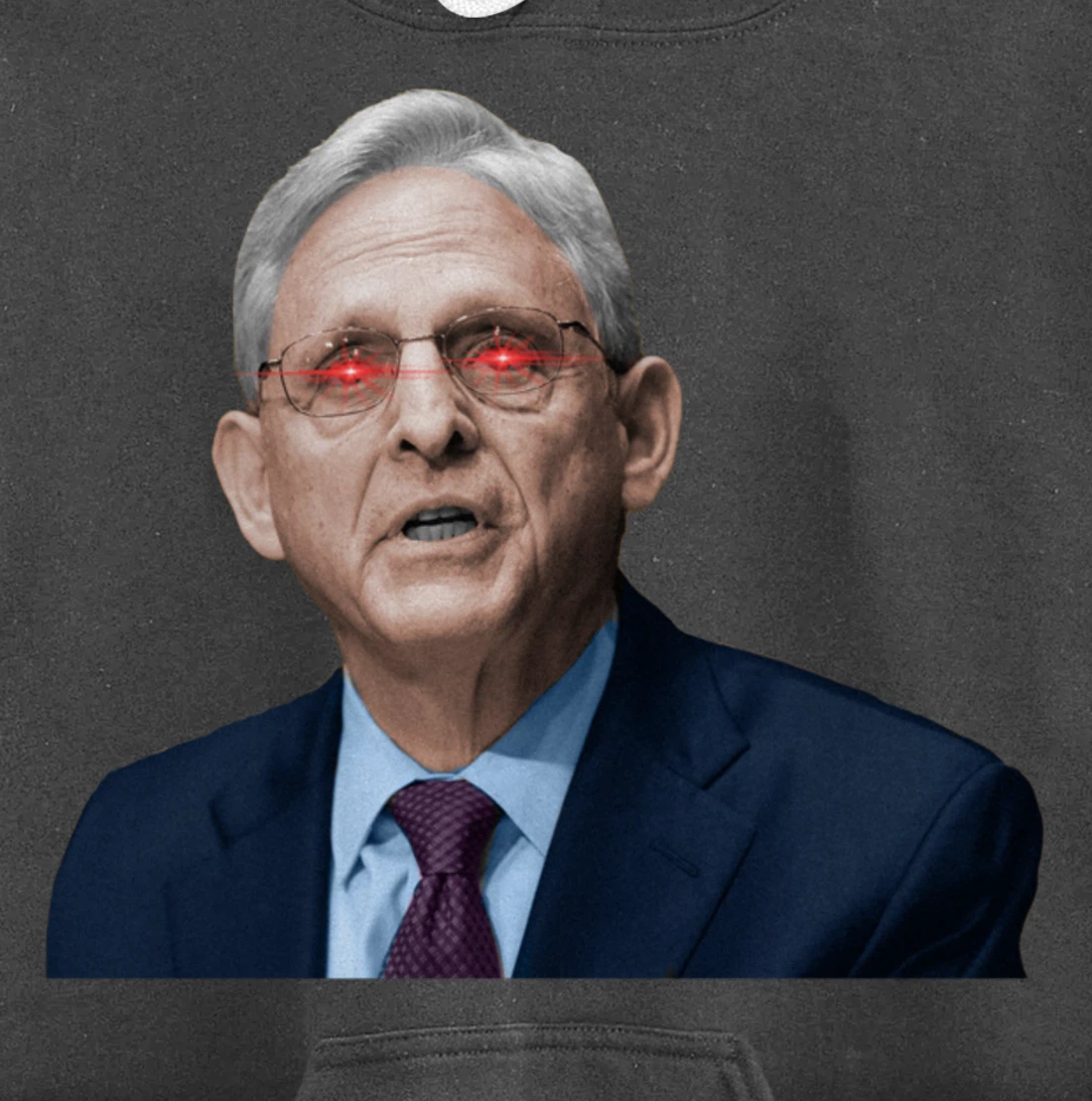 NO ONE IS ABOVE THE LAW Merrick Garland DOJ Anti-Trump Meme Pullover Hoodie