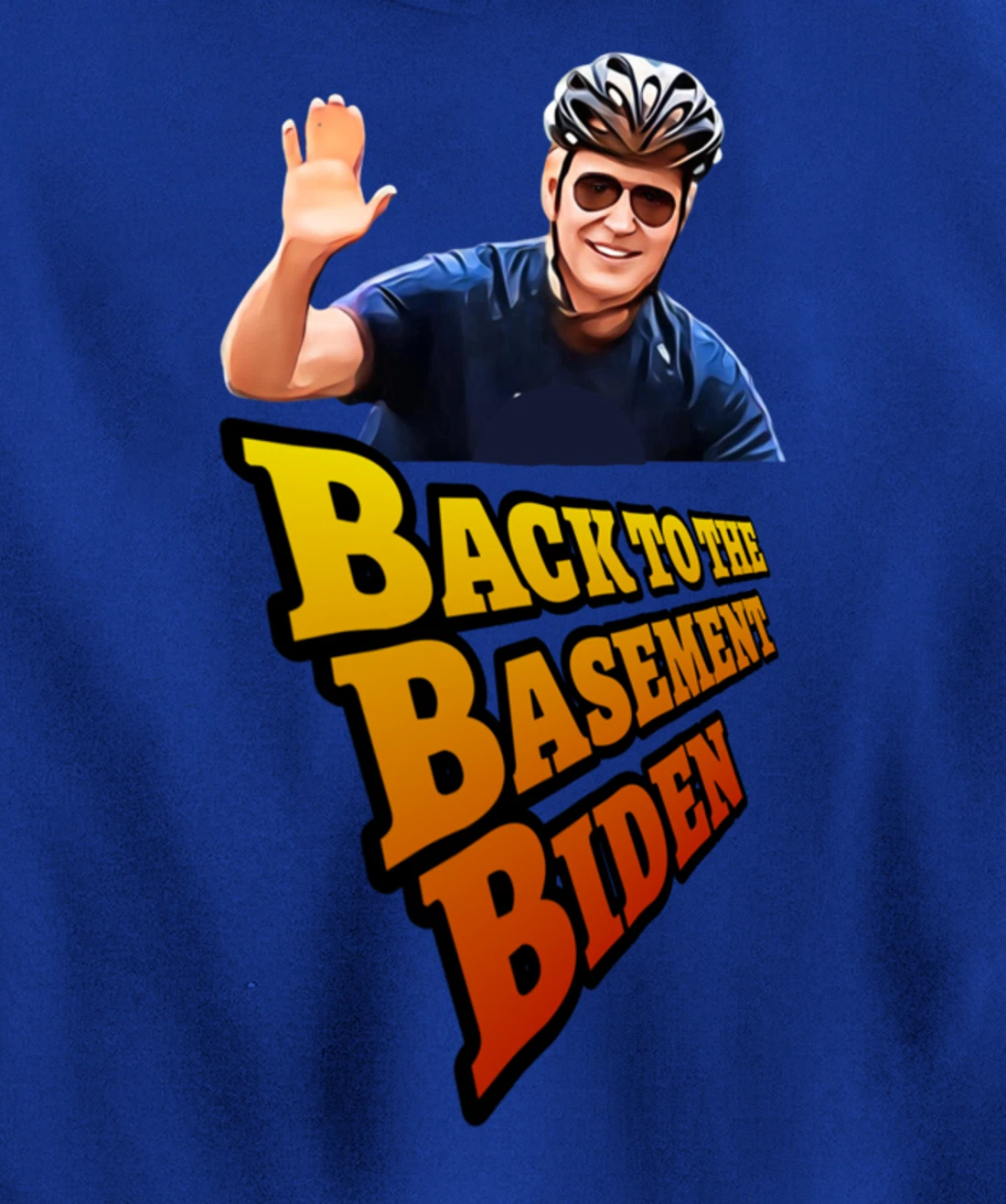 Back to the Basement Biden Trump Bicycle Patriot Republican Pullover Hoodie