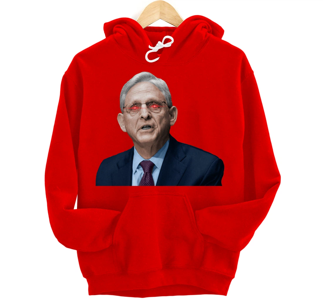 NO ONE IS ABOVE THE LAW Merrick Garland DOJ Anti-Trump Meme Pullover Hoodie