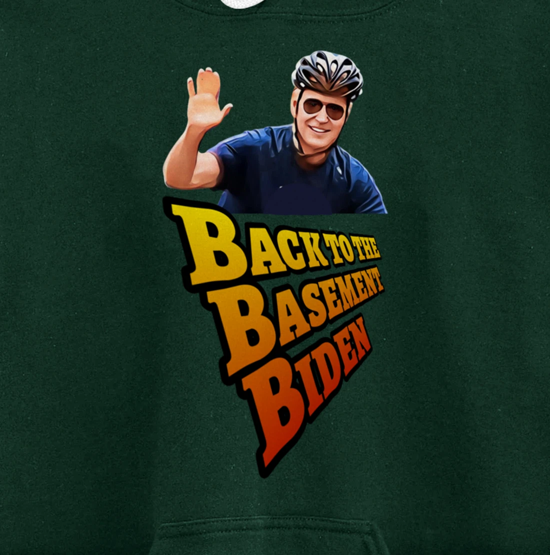 Back to the Basement Biden Trump Bicycle Patriot Republican Pullover Hoodie