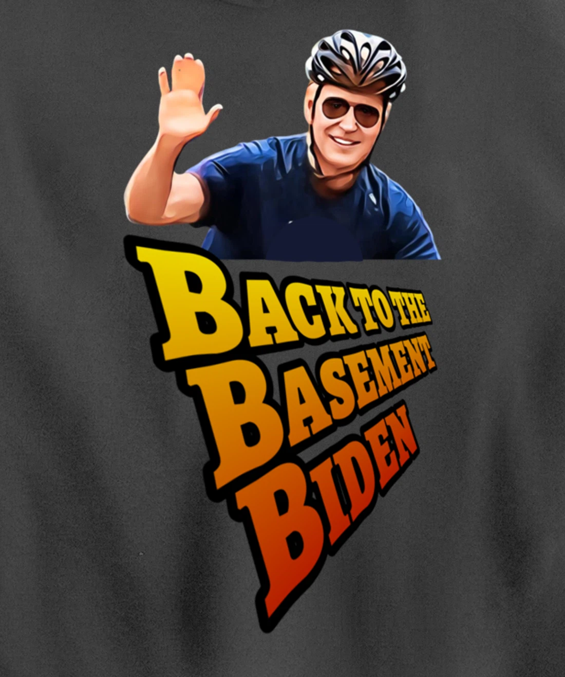Back to the Basement Biden Trump Bicycle Patriot Republican Pullover Hoodie