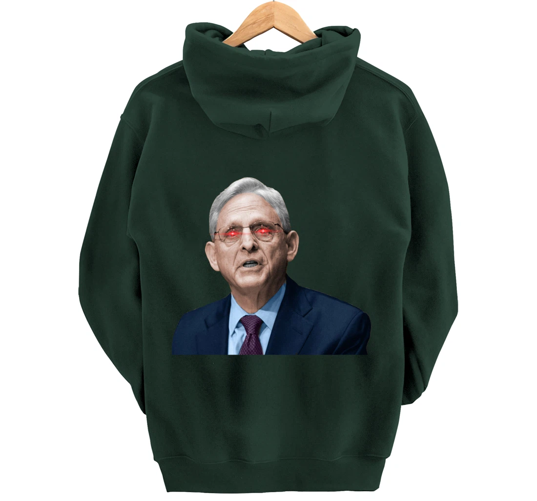 NO ONE IS ABOVE THE LAW Merrick Garland DOJ Anti-Trump Meme Pullover Hoodie