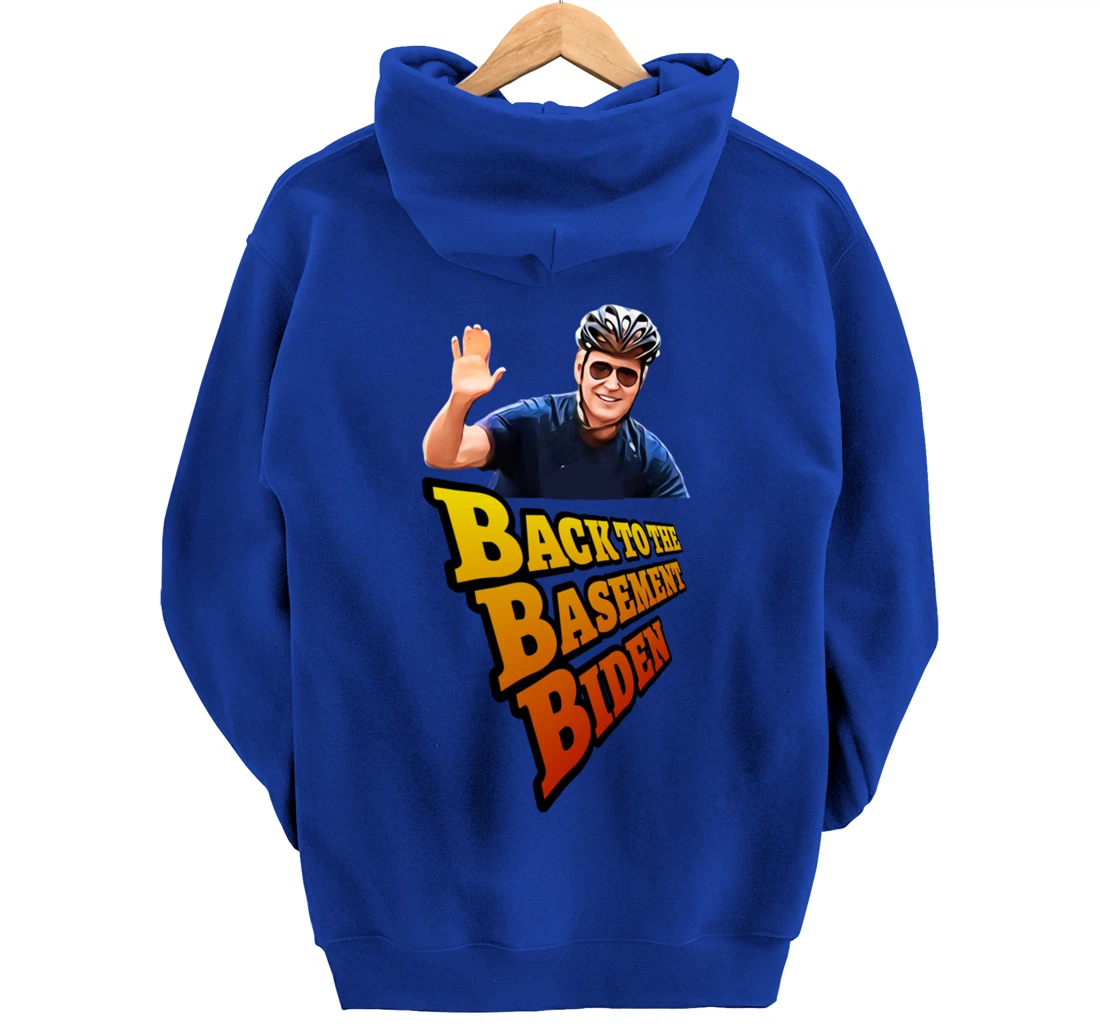Back to the Basement Biden Trump Bicycle Patriot Republican Pullover Hoodie