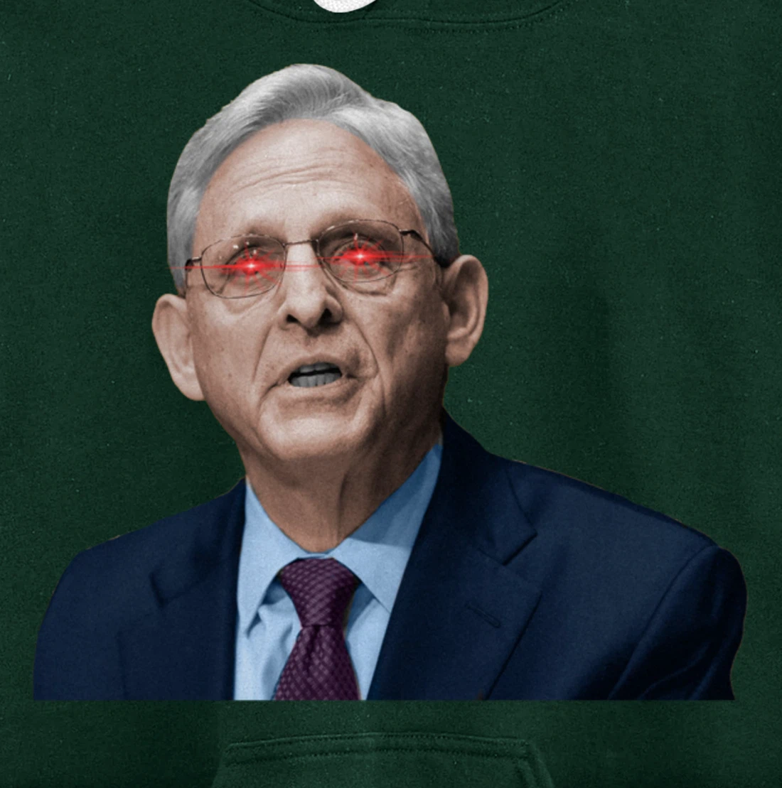 NO ONE IS ABOVE THE LAW Merrick Garland DOJ Anti-Trump Meme Pullover Hoodie