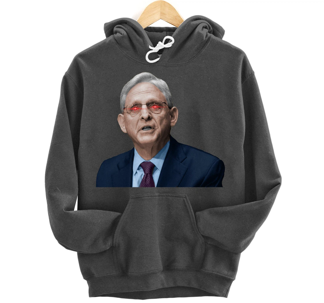 NO ONE IS ABOVE THE LAW Merrick Garland DOJ Anti-Trump Meme Pullover Hoodie