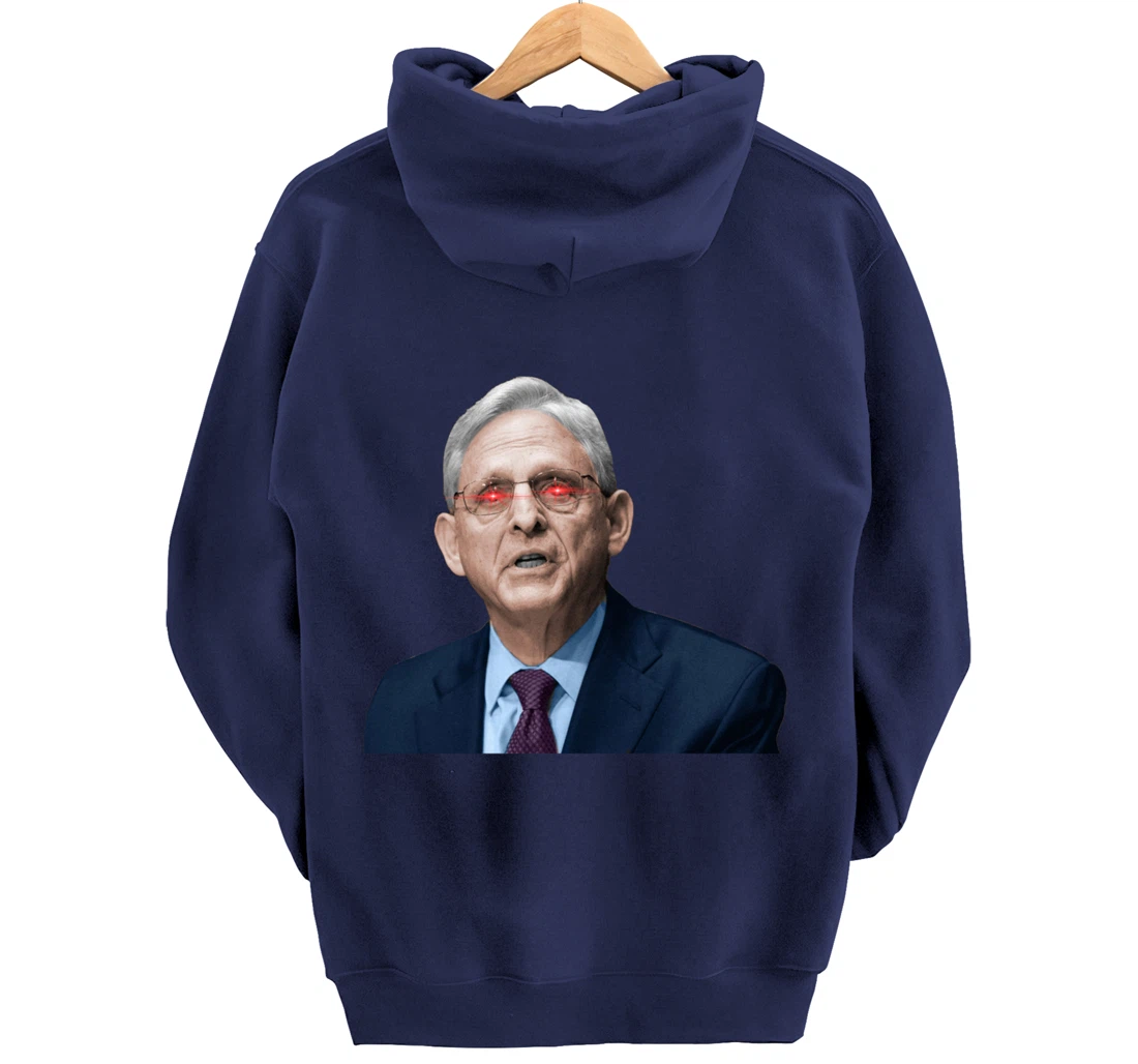 NO ONE IS ABOVE THE LAW Merrick Garland DOJ Anti-Trump Meme Pullover Hoodie