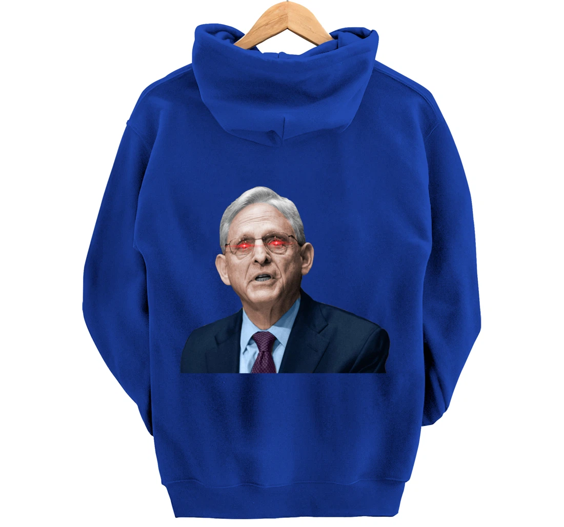 NO ONE IS ABOVE THE LAW Merrick Garland DOJ Anti-Trump Meme Pullover Hoodie