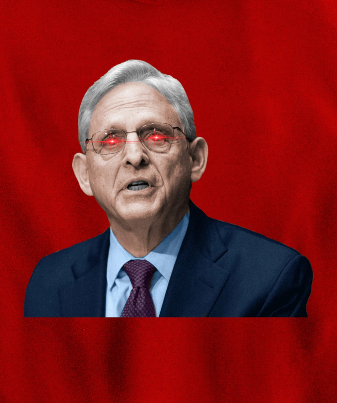 NO ONE IS ABOVE THE LAW Merrick Garland DOJ Anti-Trump Meme Pullover Hoodie