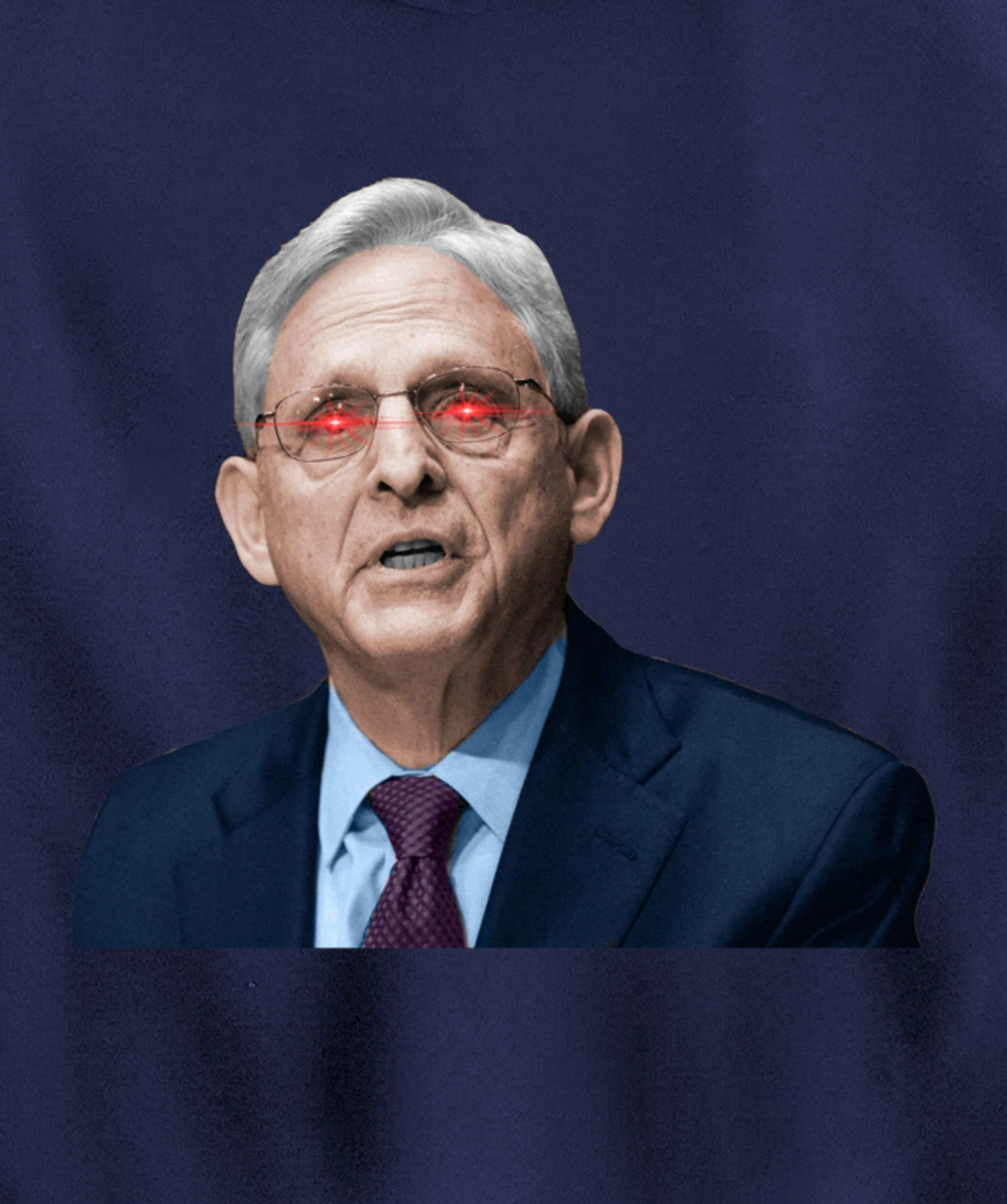 NO ONE IS ABOVE THE LAW Merrick Garland DOJ Anti-Trump Meme Pullover Hoodie