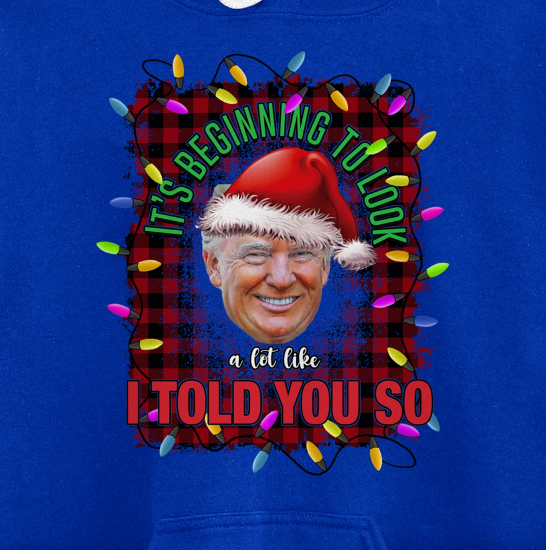 It's Beginning To Look A Lot Like I Told You So Trump Xmas Pullover Hoodie