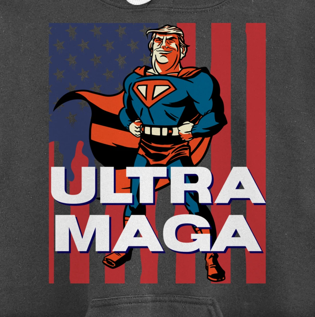 Ultra MAGA Agenda Biden I Did That Sticker Trump Pullover Hoodie