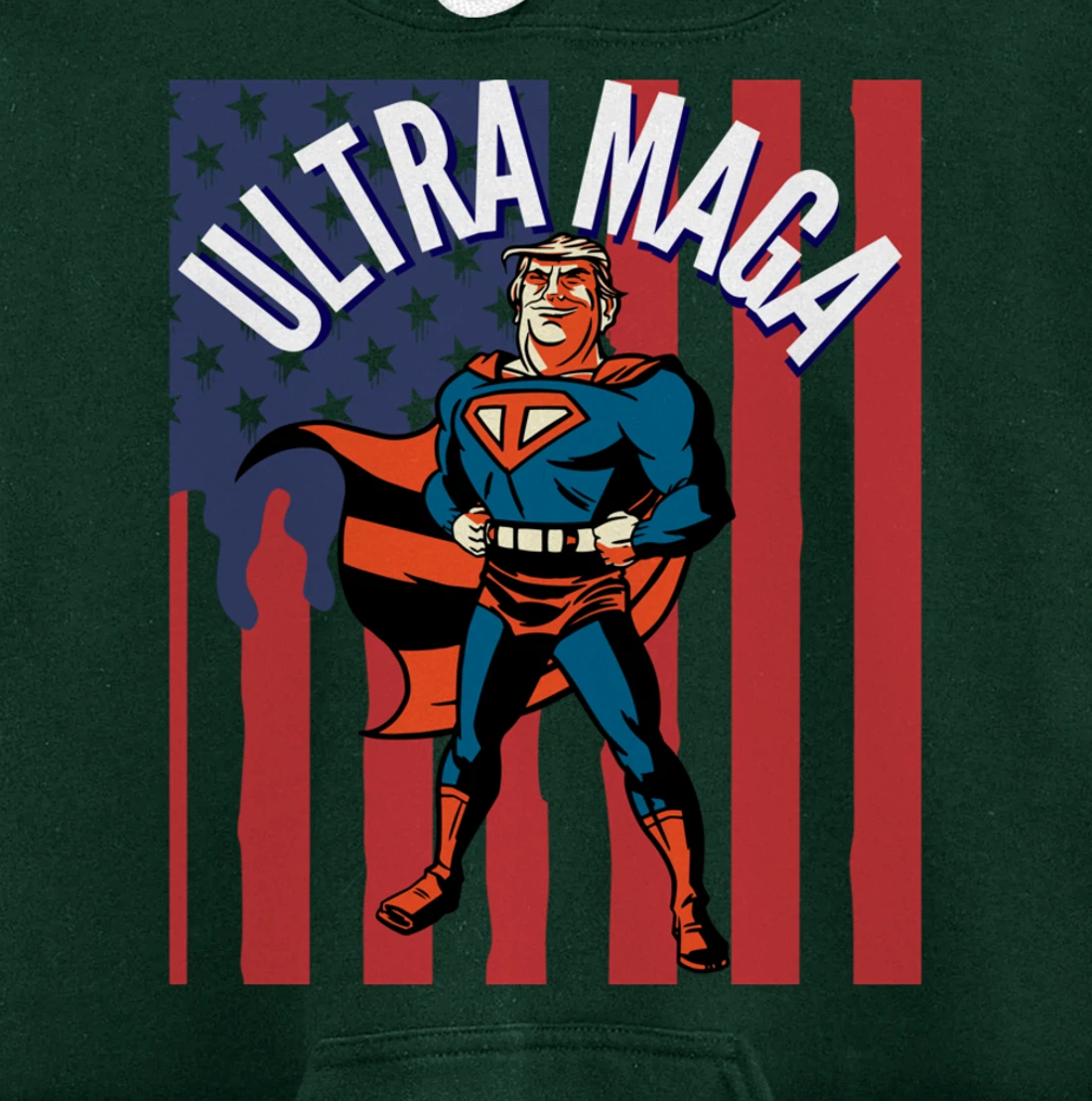 Ultra MAGA Agenda Biden I Did That Sticker Trump Pullover Hoodie