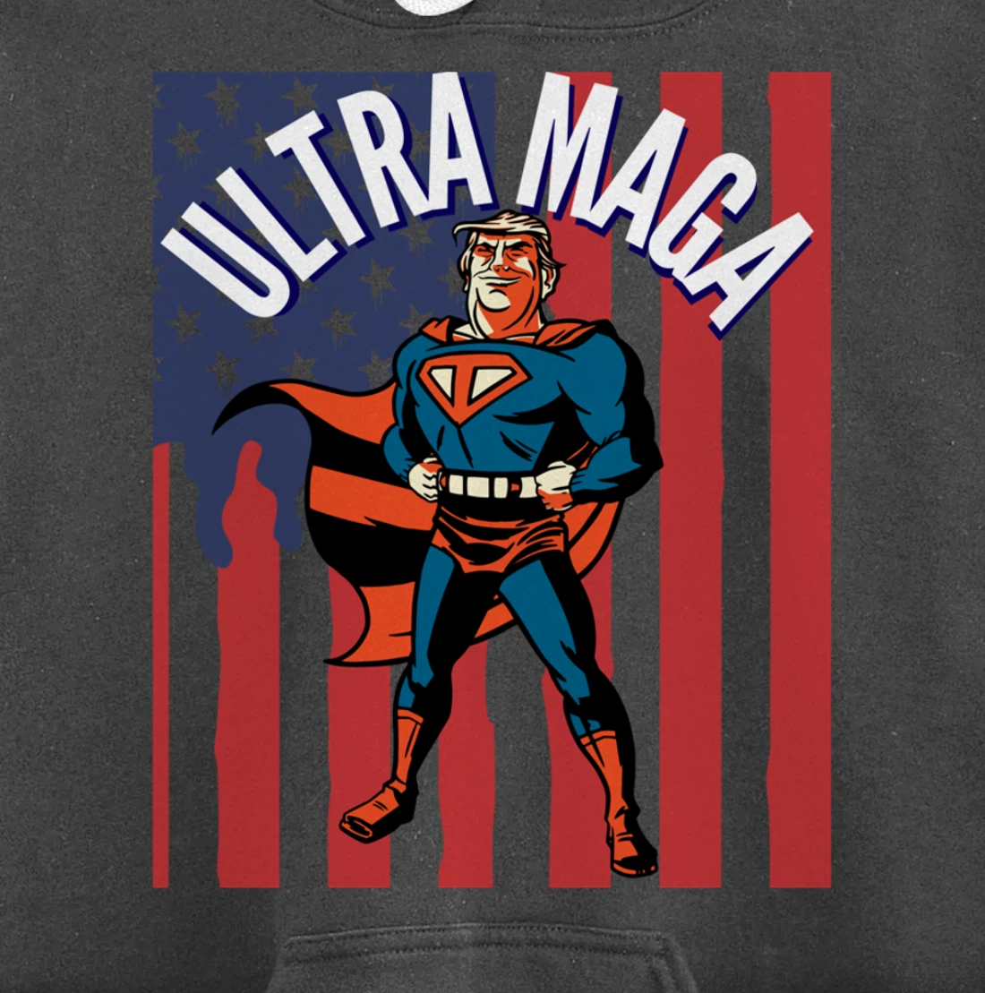 Ultra MAGA Agenda Biden I Did That Sticker Trump Pullover Hoodie