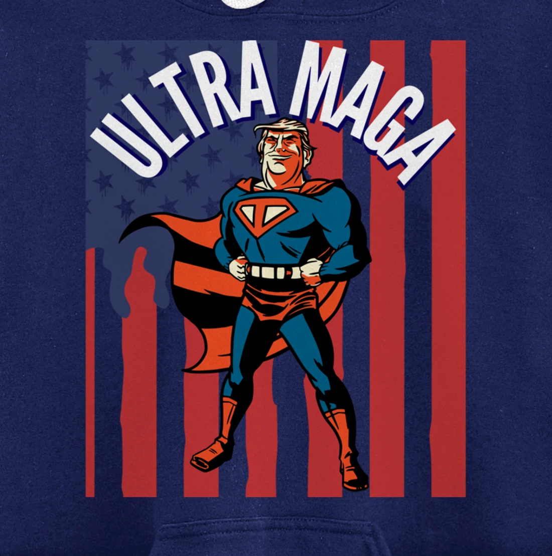 Ultra MAGA Agenda Biden I Did That Sticker Trump Pullover Hoodie