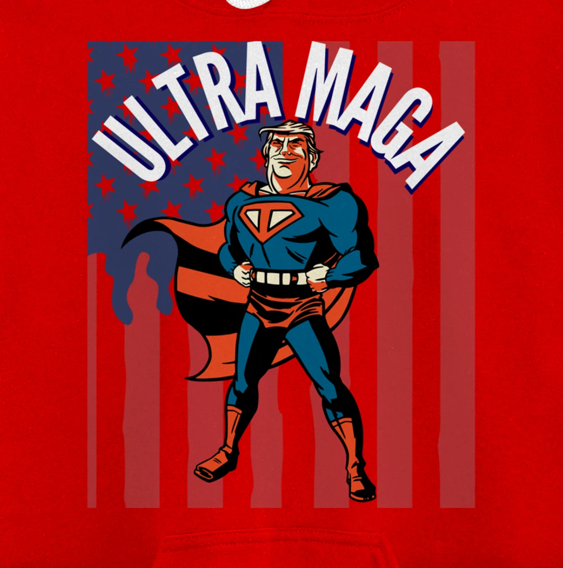 Ultra MAGA Agenda Biden I Did That Sticker Trump Pullover Hoodie