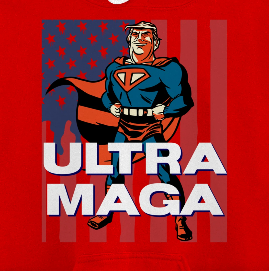 Ultra MAGA Agenda Biden I Did That Sticker Trump Pullover Hoodie