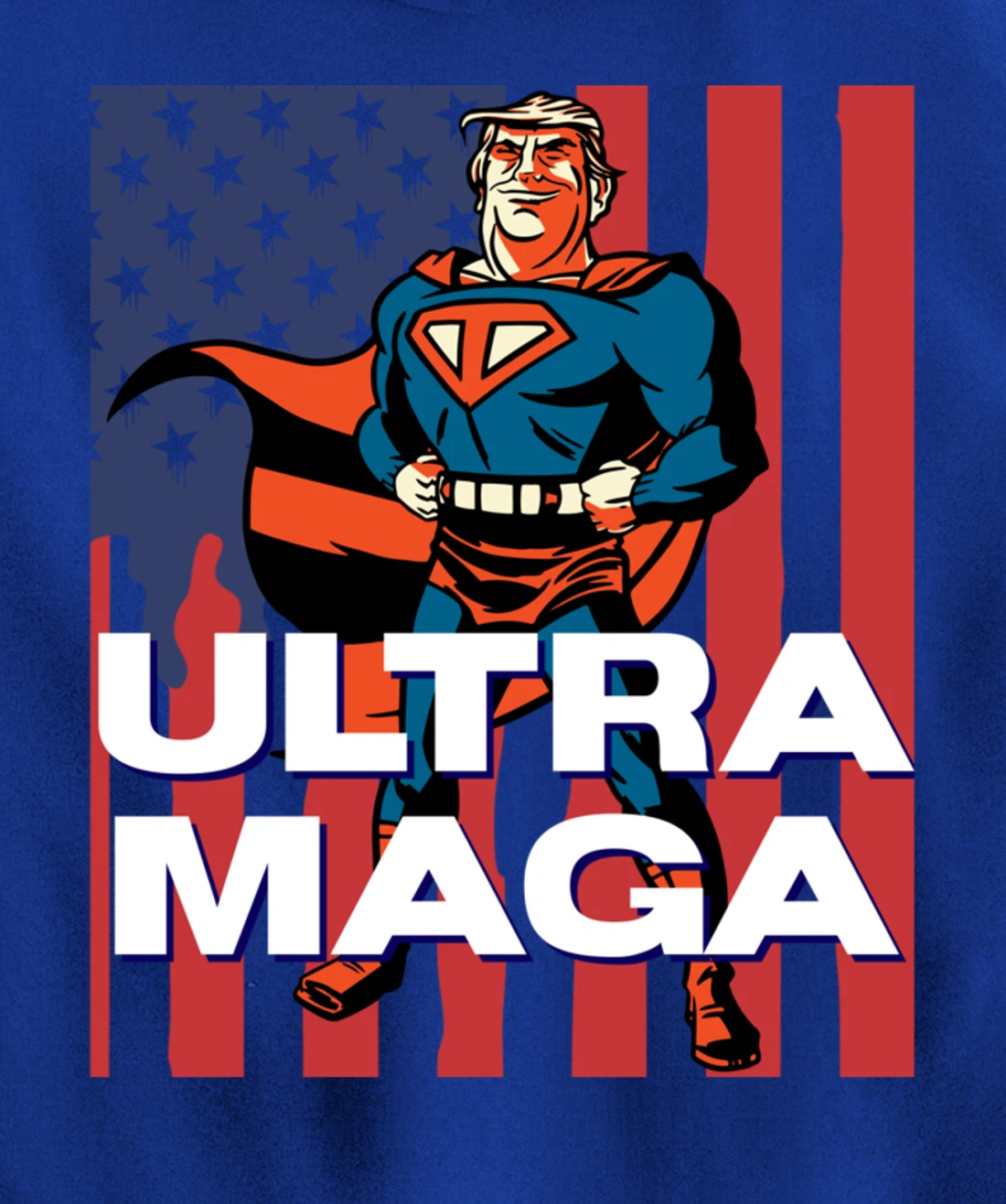 Ultra MAGA Agenda Biden I Did That Sticker Trump Pullover Hoodie