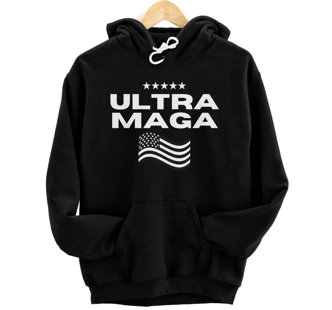 USA Patriotic Flag Freedom Ultra Maga Trump Pullover Hoodie