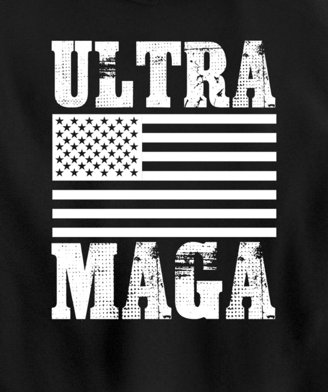 Patriotic Flag Freedom Ultra Maga Trump 2024 Pullover Hoodie