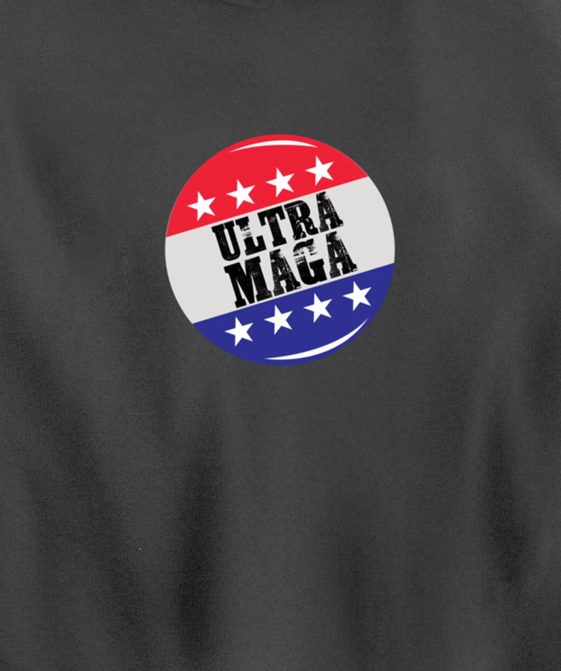 Campaign Button Patriotic Flag Freedom Ultra Maga Trump Pullover Hoodie
