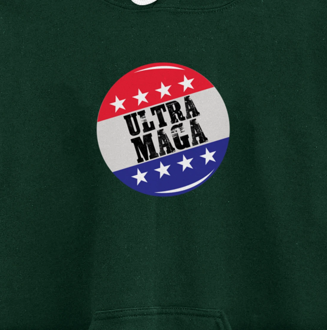 Campaign Button Patriotic Flag Freedom Ultra Maga Trump Pullover Hoodie