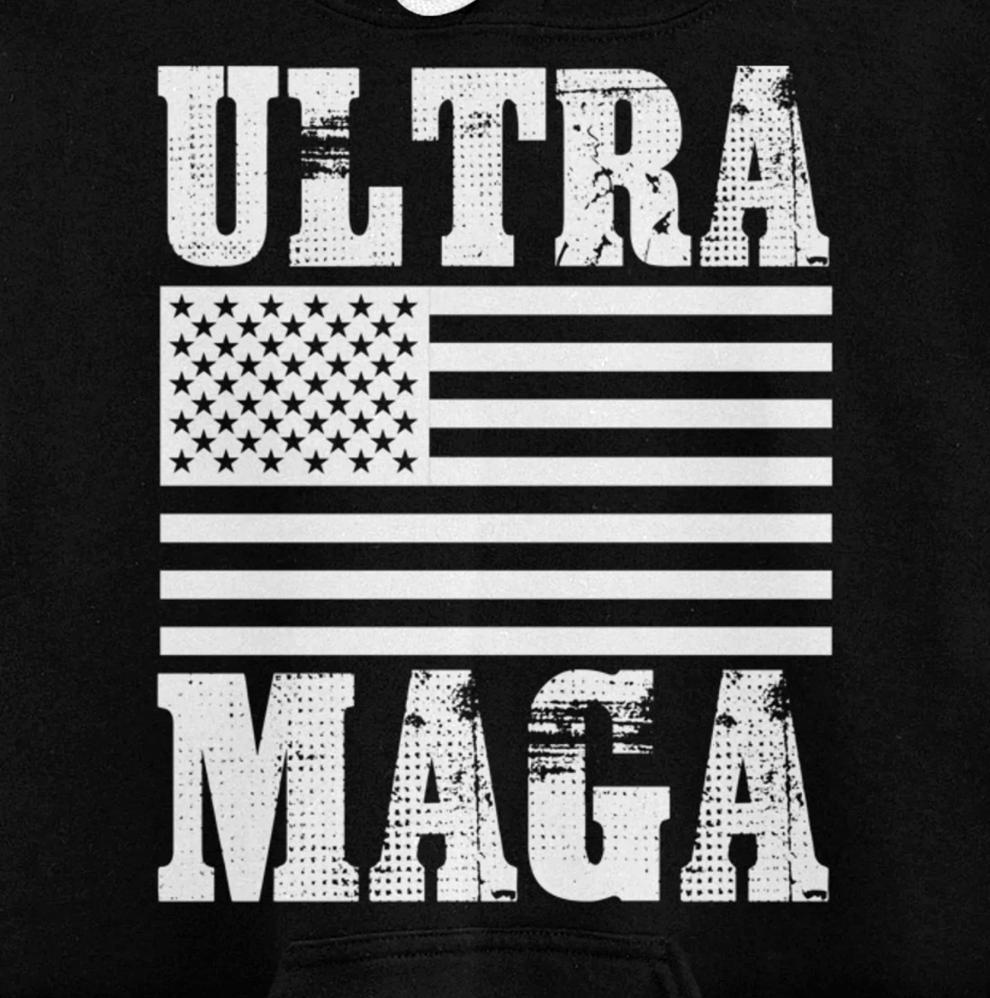 Patriotic Flag Freedom Ultra Maga Trump 2024 Pullover Hoodie