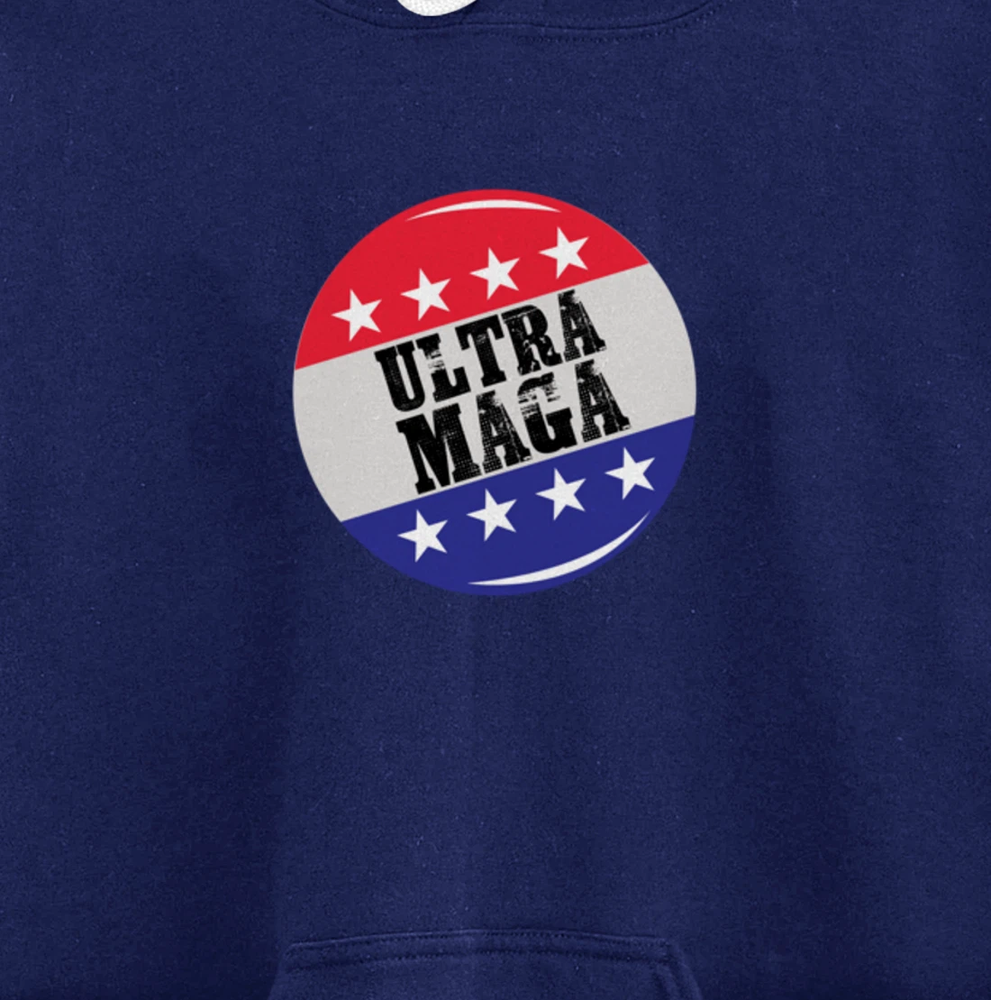 Campaign Button Patriotic Flag Freedom Ultra Maga Trump Pullover Hoodie