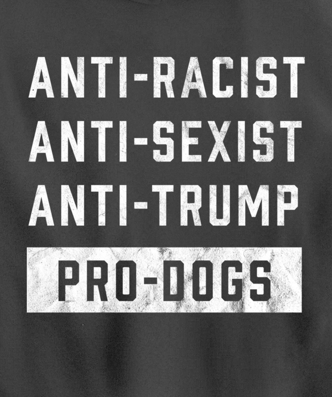 Anti Trump Funny Dog Lover Pullover Hoodie
