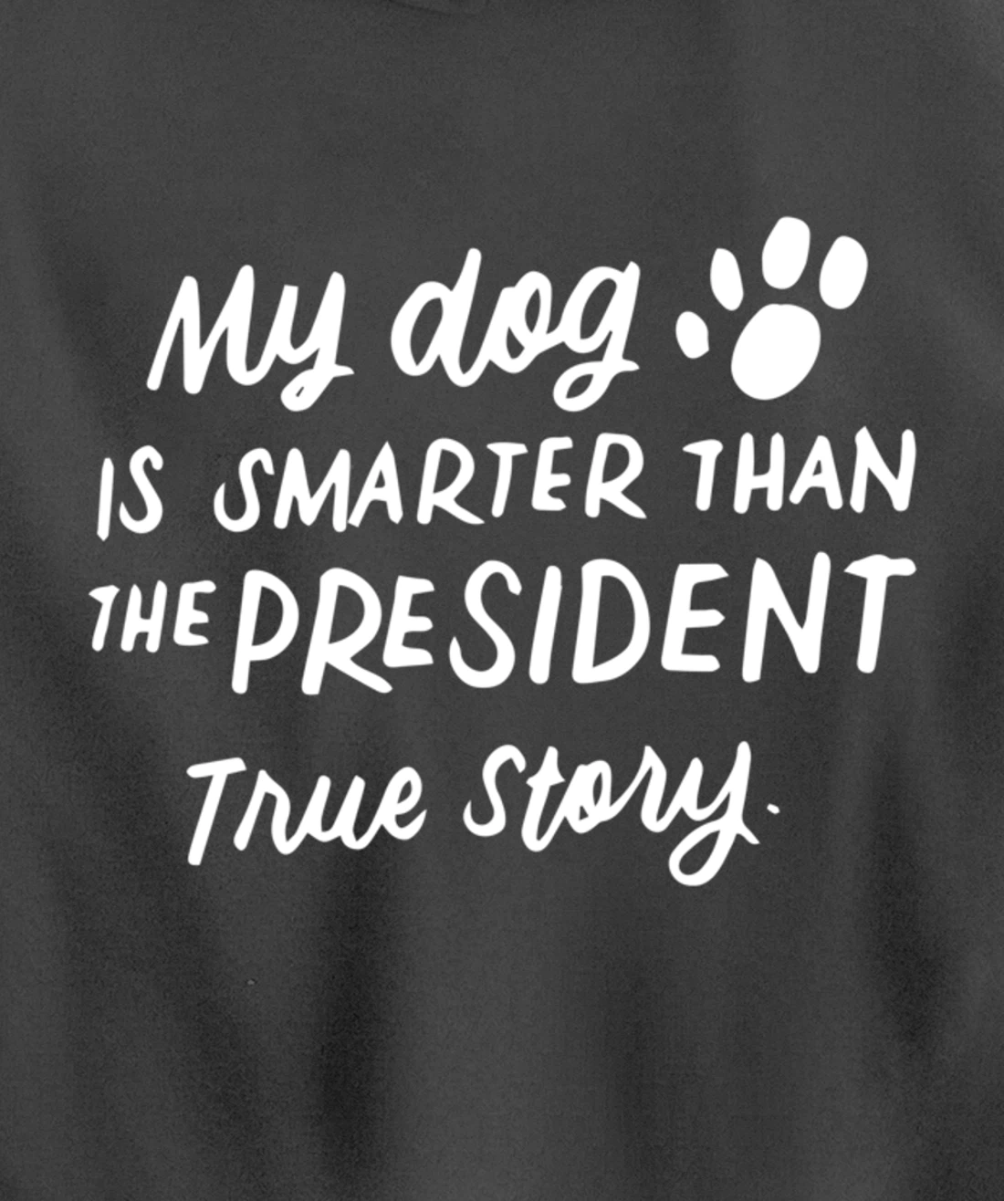 My Dog is Smarter Than the President Anti-Trump Funny Dogs Pullover Hoodie