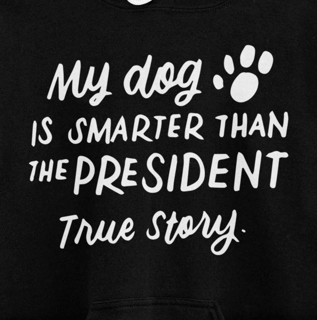 My Dog is Smarter Than the President Anti-Trump Funny Dogs Pullover Hoodie