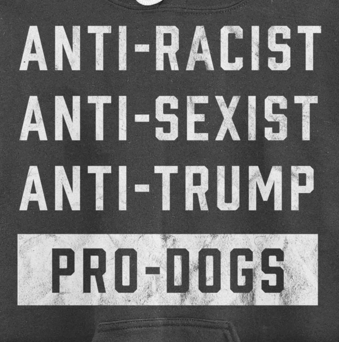 Anti Trump Funny Dog Lover Pullover Hoodie