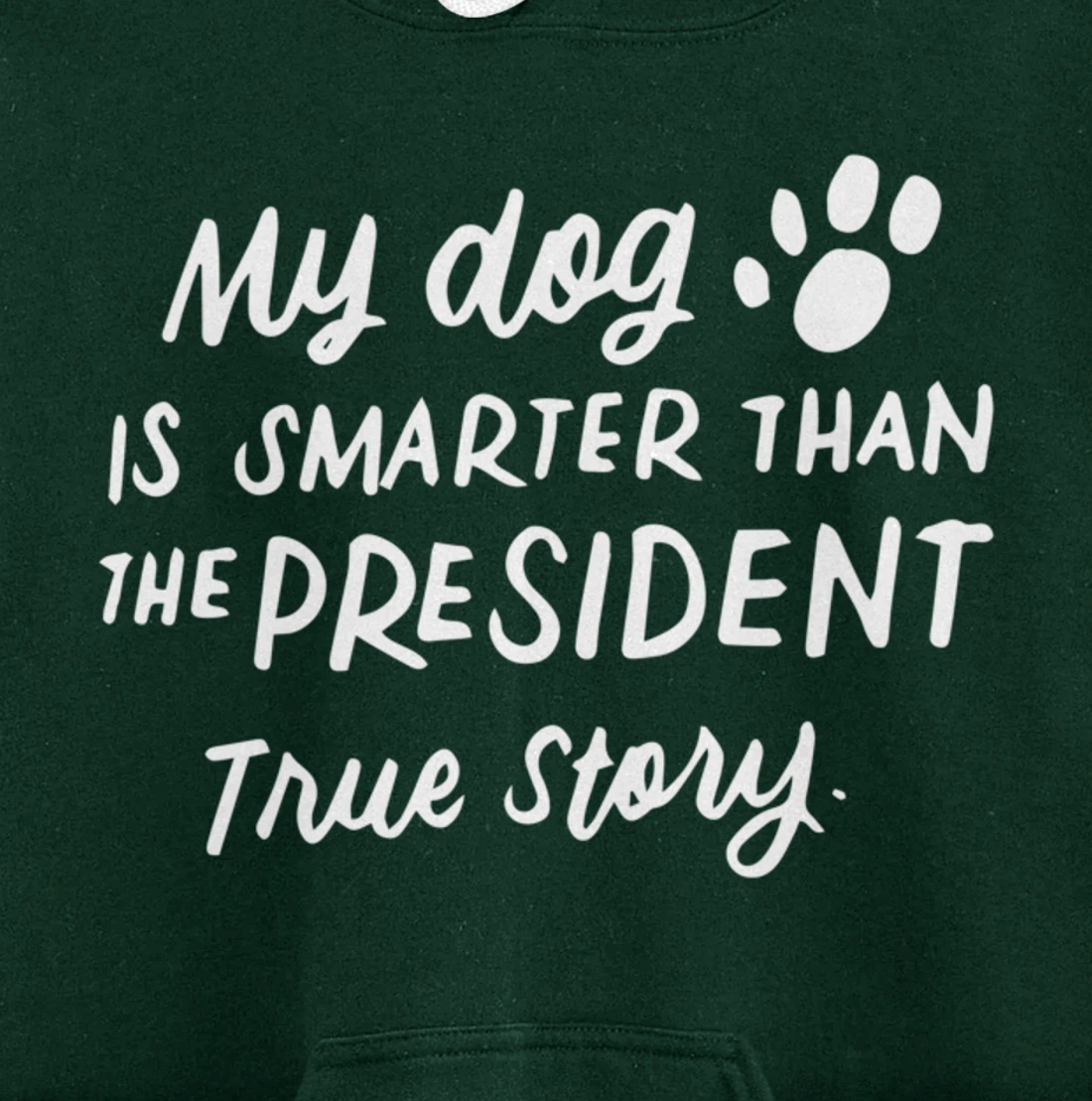 My Dog is Smarter Than the President Anti-Trump Funny Dogs Pullover Hoodie