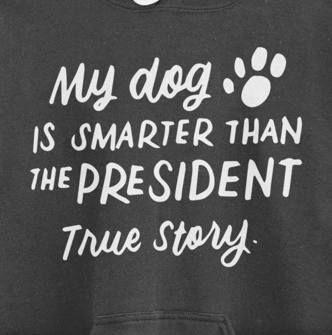 My Dog is Smarter Than the President Anti-Trump Funny Dogs Pullover Hoodie