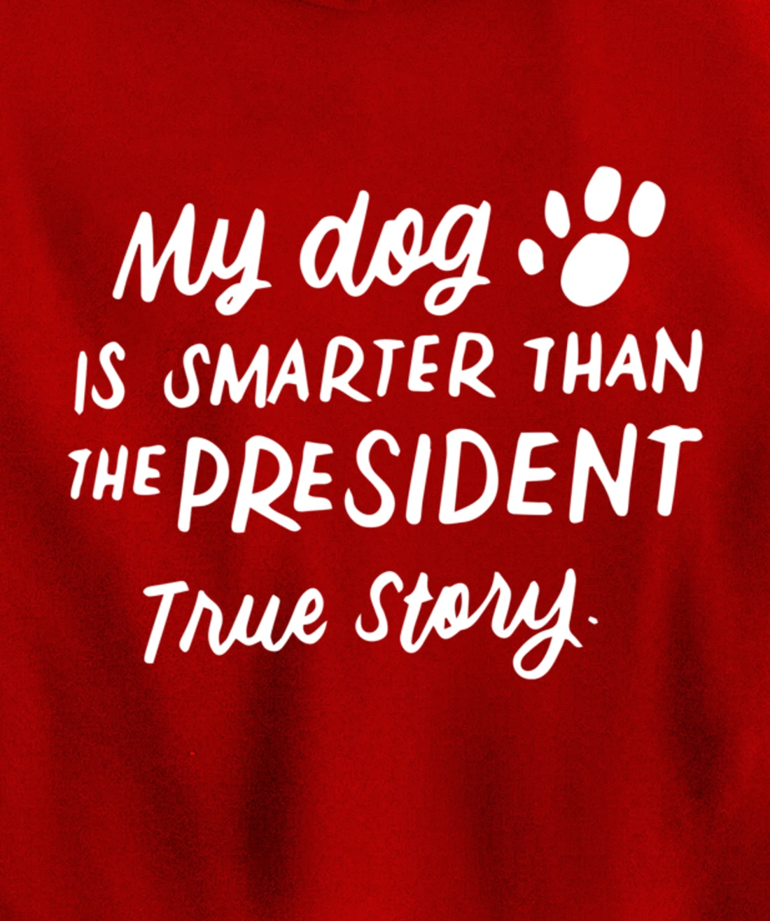 My Dog is Smarter Than the President Anti-Trump Funny Dogs Pullover Hoodie