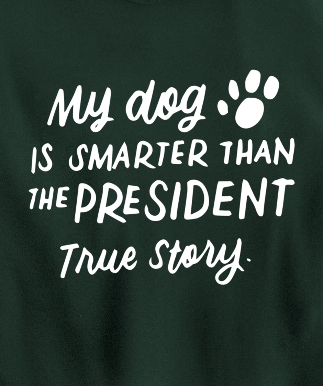 My Dog is Smarter Than the President Anti-Trump Funny Dogs Pullover Hoodie