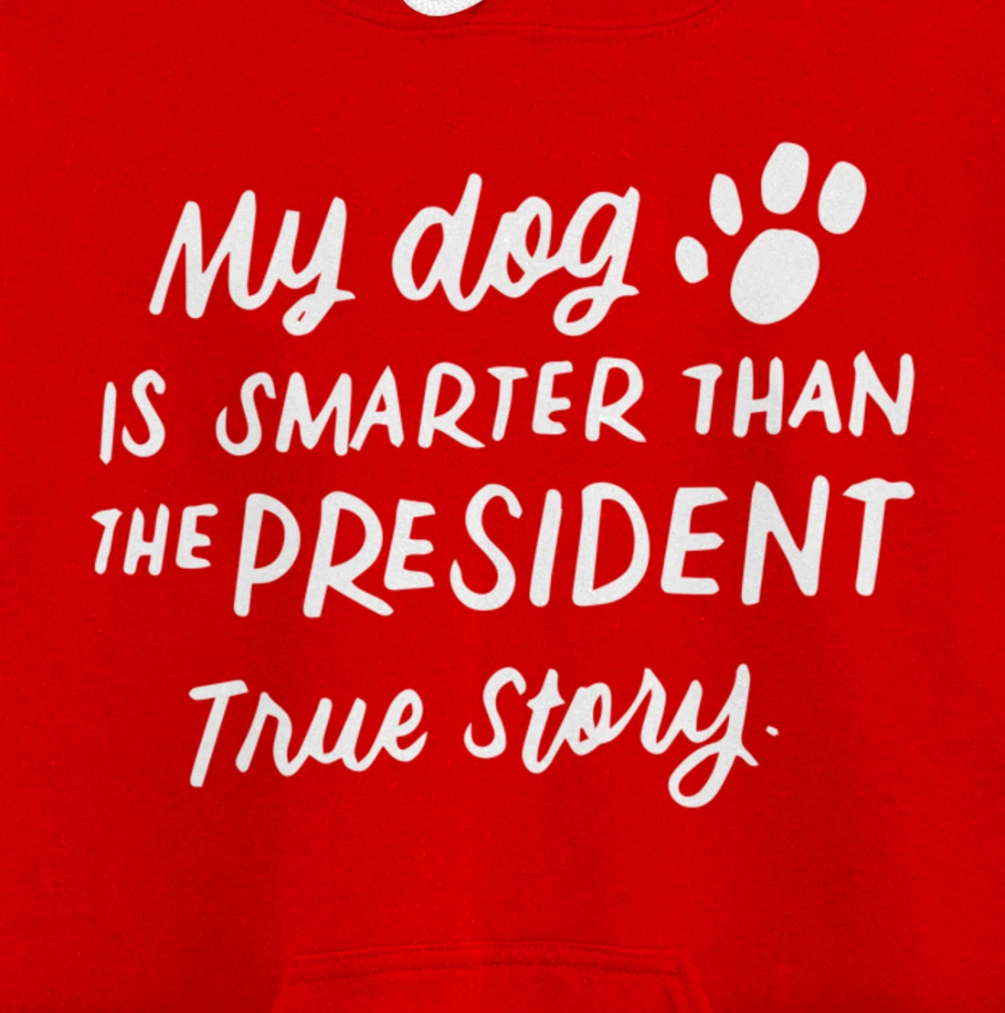 My Dog is Smarter Than the President Anti-Trump Funny Dogs Pullover Hoodie
