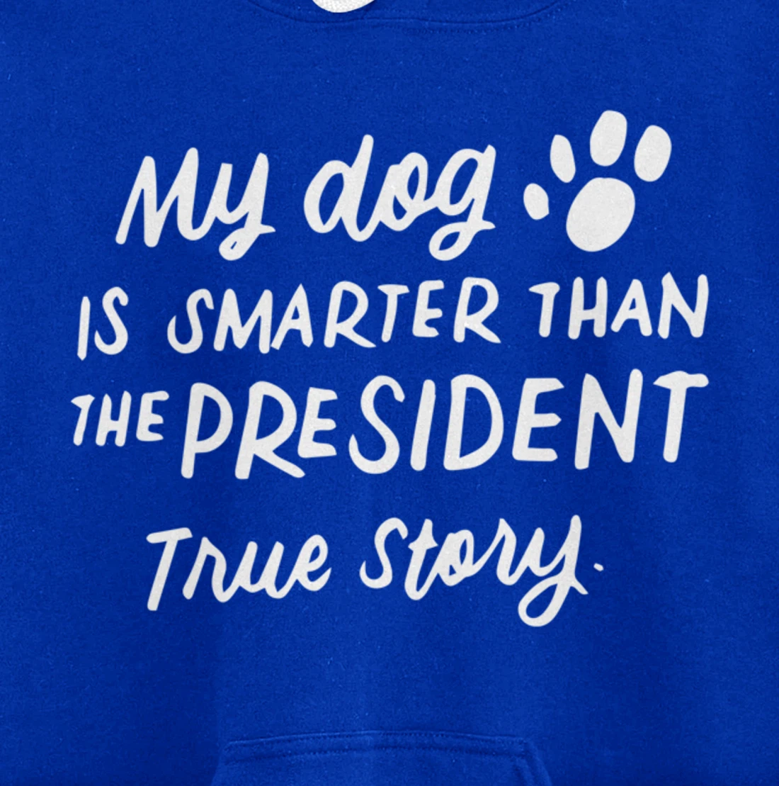 My Dog is Smarter Than the President Anti-Trump Funny Dogs Pullover Hoodie