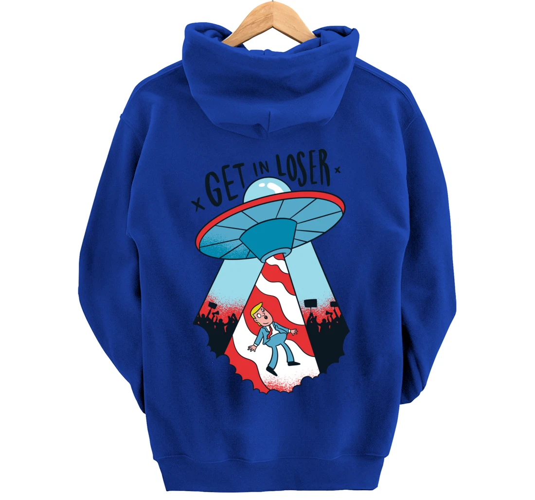 Donald Trump Abducted By Aliens Pullover Hoodie