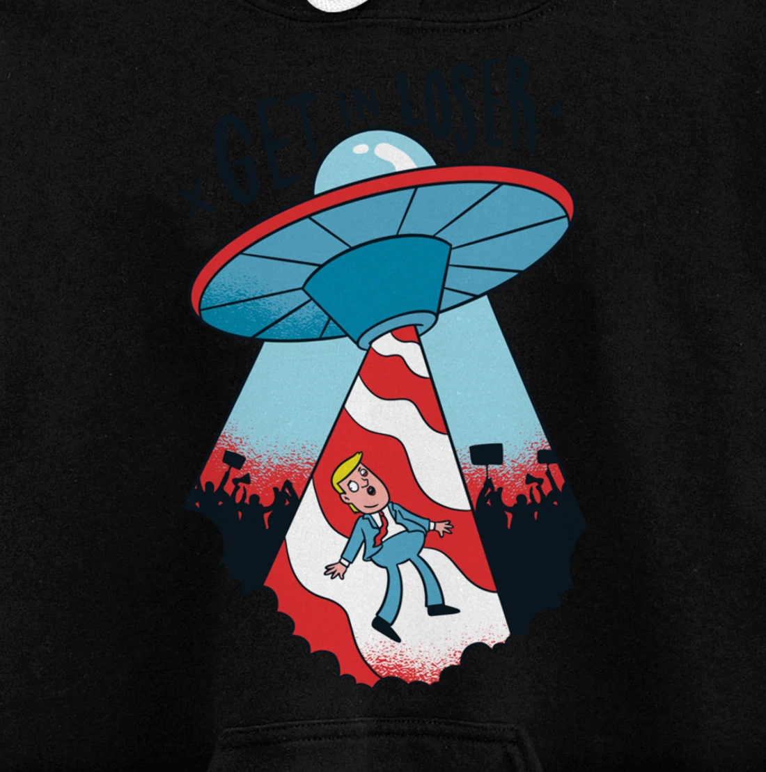 Donald Trump Abducted By Aliens Pullover Hoodie