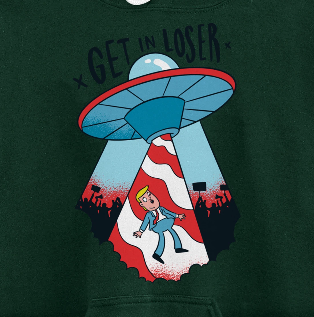 Donald Trump Abducted By Aliens Pullover Hoodie