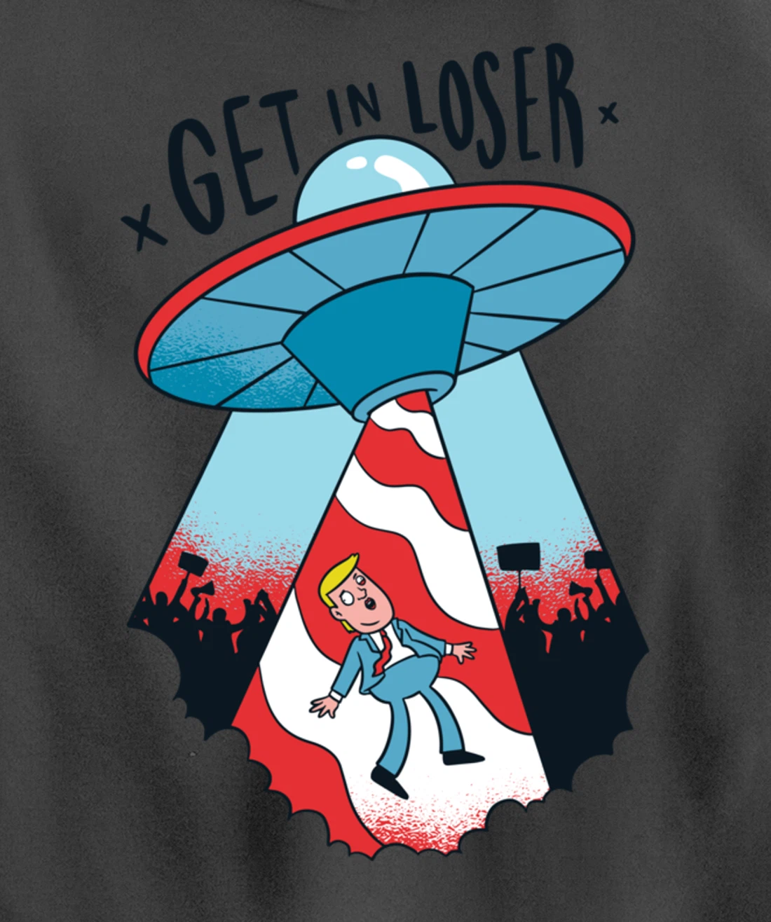 Donald Trump Abducted By Aliens Pullover Hoodie