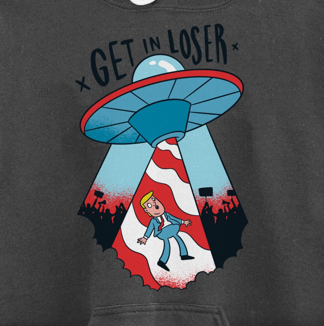 Donald Trump Abducted By Aliens Pullover Hoodie