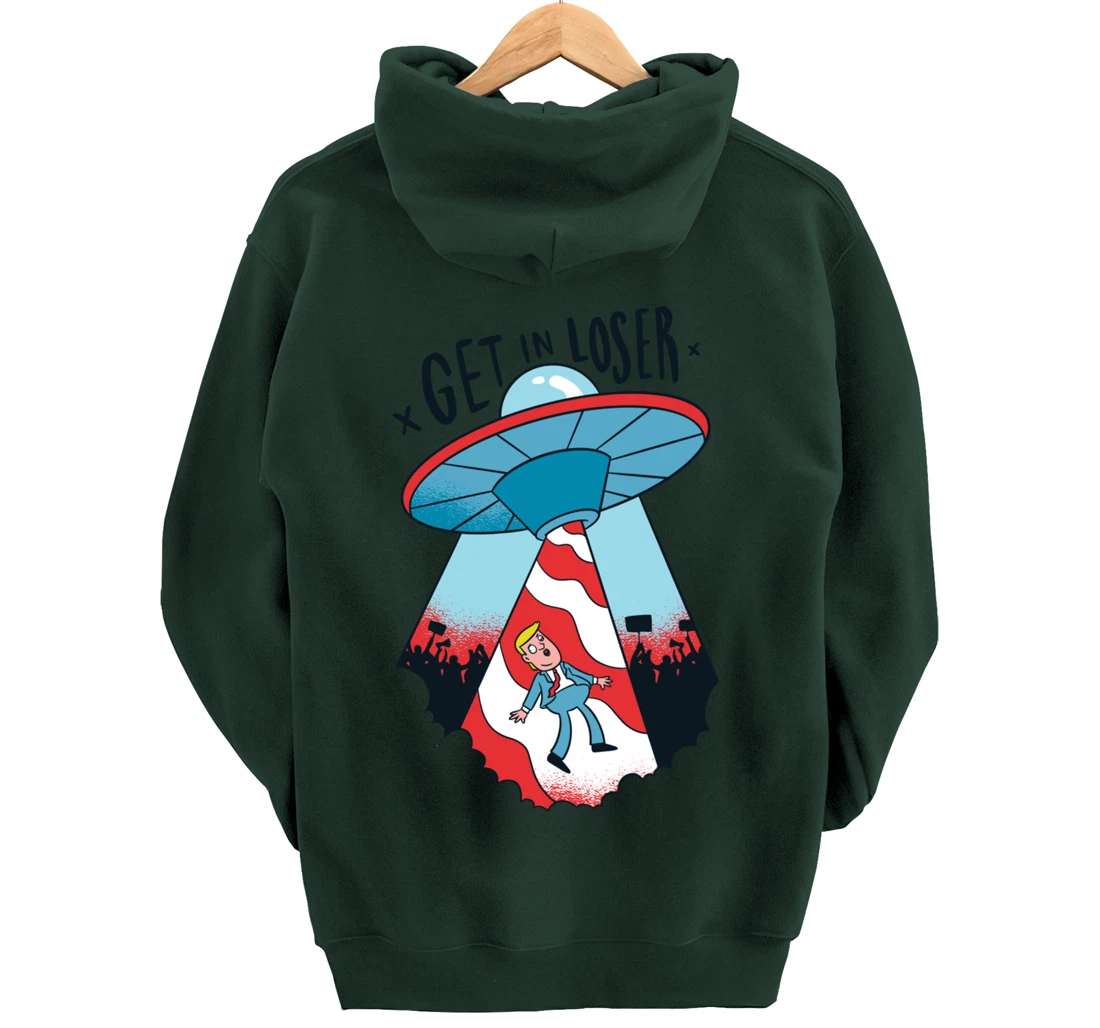 Donald Trump Abducted By Aliens Pullover Hoodie