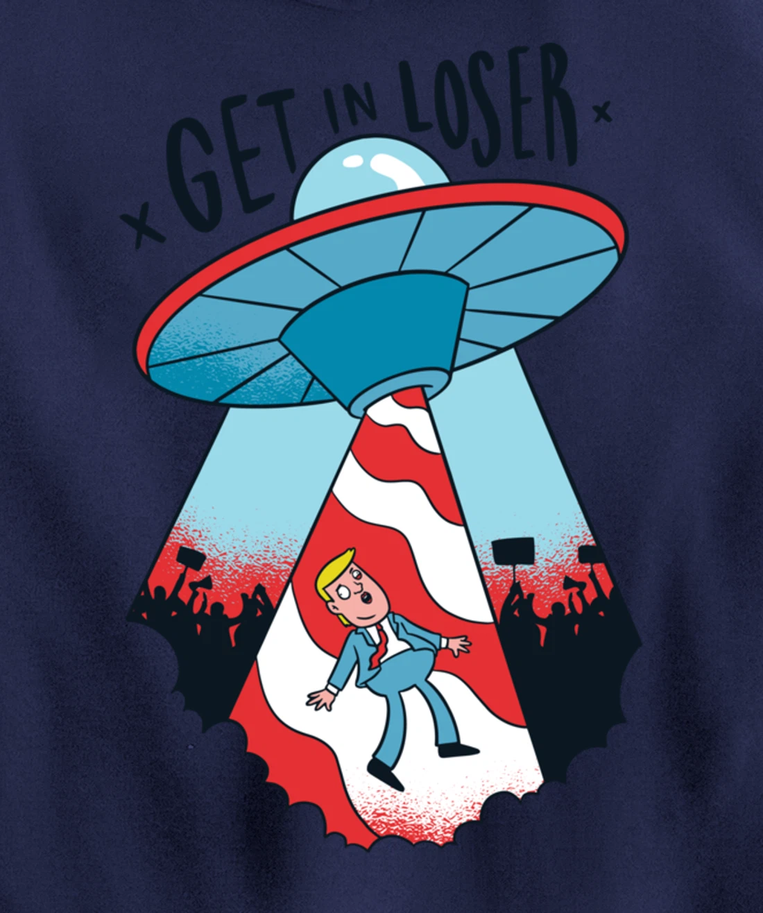 Donald Trump Abducted By Aliens Pullover Hoodie